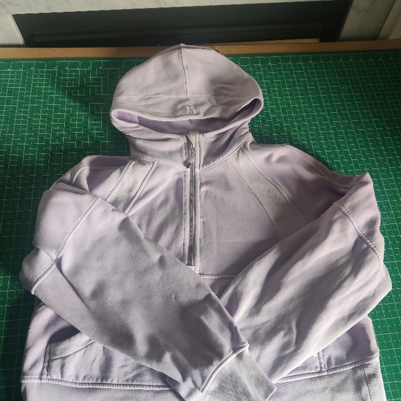 Lululemon Half Zip Hoodie Scuba Dye Purple Cosmo - Picture 5 of 8